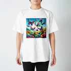 すずらん24の幸運のお花畑 スタンダードTシャツ