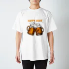 JUNK_HEDDのビールでハッピー Regular Fit T-Shirt