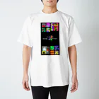 泡人FAMILIA🐩フィジカルマーケットのPixelvacationのなかまたち スタンダードTシャツ