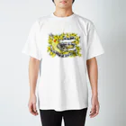 torinumanotamiのフロントプリント•オカメインコのミモザデザイン スタンダードTシャツ