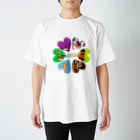 泡人FAMILIA🐩フィジカルマーケットのサバマンと寿司イモムシのグッズたち　その２ Regular Fit T-Shirt