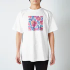 OkometoOmochiの花柄.b Regular Fit T-Shirt