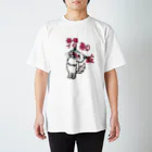 ありんこの花粉症ネコふわり Regular Fit T-Shirt