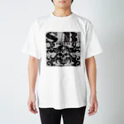 Ａ’ｚｗｏｒｋＳのSKULL&BONE TRIBAL GRUNGE BLK ON CONCRETE スタンダードTシャツ