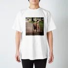 haru_0324の幸せそうな顔をしているわんこ Regular Fit T-Shirt