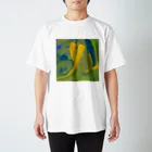 納豆ごはんの緑と黄色と青緑の混色 Regular Fit T-Shirt