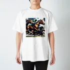 legendary horseのゴール前1ハロン、それは競馬の魂が燃え上がる瞬間 Regular Fit T-Shirt