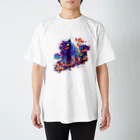 kyaffe4uのネコゴジラ Regular Fit T-Shirt