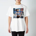 ボバランショップの疲れても強さを忘れずに（表面プリント） Regular Fit T-Shirt