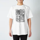 みちむちょARTのペン画の［イ］ Regular Fit T-Shirt