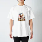 Dream Land ❥•♪♫¸¸.✿' WalT ༻のかわちぃシリーズ - クッキングプードルくん スタンダードTシャツ