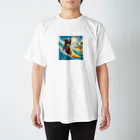 ショウショップの犬サーフィン Regular Fit T-Shirt