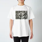 夢魔のお部屋の毒林檎(白黒) Regular Fit T-Shirt