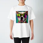 MY.LILILALAのサングラスな犬 スタンダードTシャツ