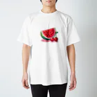 jokemanのスイカとチェリー Regular Fit T-Shirt