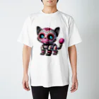 KVM｜kitten ＊ venetian-maskの仮面のロボット猫 ① スタンダードTシャツ