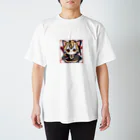 michael−skショップの猫侍 Regular Fit T-Shirt