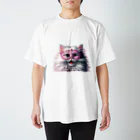 KVM｜kitten ＊ venetian-maskの仮面のチンチラペルシャ (透過/面孔) Regular Fit T-Shirt