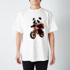 〜たけしゃんのお店〜の自転車に乗るパンダ④ Regular Fit T-Shirt