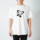 248-nijiya-の手話で「手話」を表現するパンダ Regular Fit T-Shirt