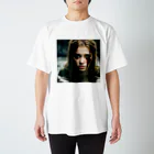 rikke shopの儚い少女 Regular Fit T-Shirt