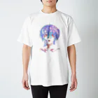 藤宮メロウの浮かせ花 Regular Fit T-Shirt