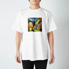 ほっこり絵音舎のふしぎなおともだち Regular Fit T-Shirt