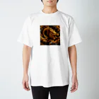 MKARTの漆黒の龍 Regular Fit T-Shirt