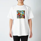 ほっこり絵音舎のいっしょにえいご！ Regular Fit T-Shirt