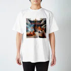 japantravelの柴犬の香港散歩 Regular Fit T-Shirt