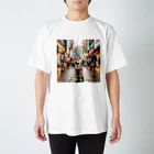 japantravelの柴犬のソウル散歩 Regular Fit T-Shirt