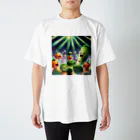 葉っぱのライブで盛り上がる野菜たち Regular Fit T-Shirt