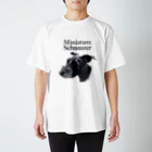ayupachiのVintage Style M.Schnauzer Regular Fit T-Shirt