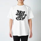 にこねこ【保護猫の保育園】のにこねこラブリーTシャツ（黒マーク） スタンダードTシャツ