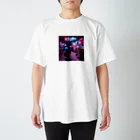 85Gallery Official Goods ShopのHACHIGO NEON CAMERA スタンダードTシャツ