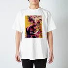 AQUAMETAVERSEの祝福、花と着物で飾った女性　なでしこ1478 Regular Fit T-Shirt