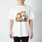 Protect the Worldのにゃん太郎家族 スタンダードTシャツ