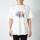 ナラといっしょ！のドット風サメ乗りナラ Regular Fit T-Shirt