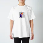 mirinconixの紫からオレンジのグラデーションのペンギン スタンダードTシャツ