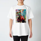 AQUAMETAVERSEのワンちゃん休日を楽しむ　なでしこ1478 Regular Fit T-Shirt