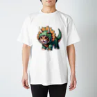 IloveCatのトリケラトプスのフードを被った子猫 Regular Fit T-Shirt