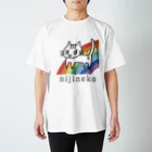 nijinekoのnijineko🌈 スタンダードTシャツ