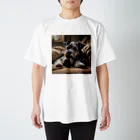 poko-284ののんびりシュナウザー Regular Fit T-Shirt