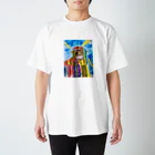 TAKE's artの笑うチンパンジー スタンダードTシャツ