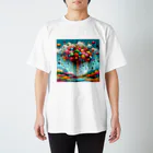 太い居候の飴雲 Regular Fit T-Shirt