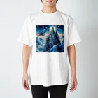 あるぱか家の天空の城と夜の空 Regular Fit T-Shirt