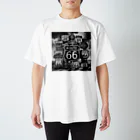 VintageHillsのアメリカ　カリフォルニア　ルート66　Tシャツ スタンダードTシャツ