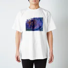 73Blue_risingの和柄波 Regular Fit T-Shirt