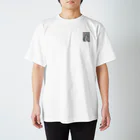 ピンクの象のハートタトゥー Regular Fit T-Shirt