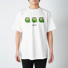 Qiita 公式ショップの表情違いQiitan Tシャツ（白・緑） スタンダードTシャツ